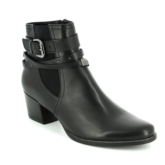 Regarde Le Ciel Shoes - REGARDE LE CIEL Isabel 26 Bootie in Black Leather